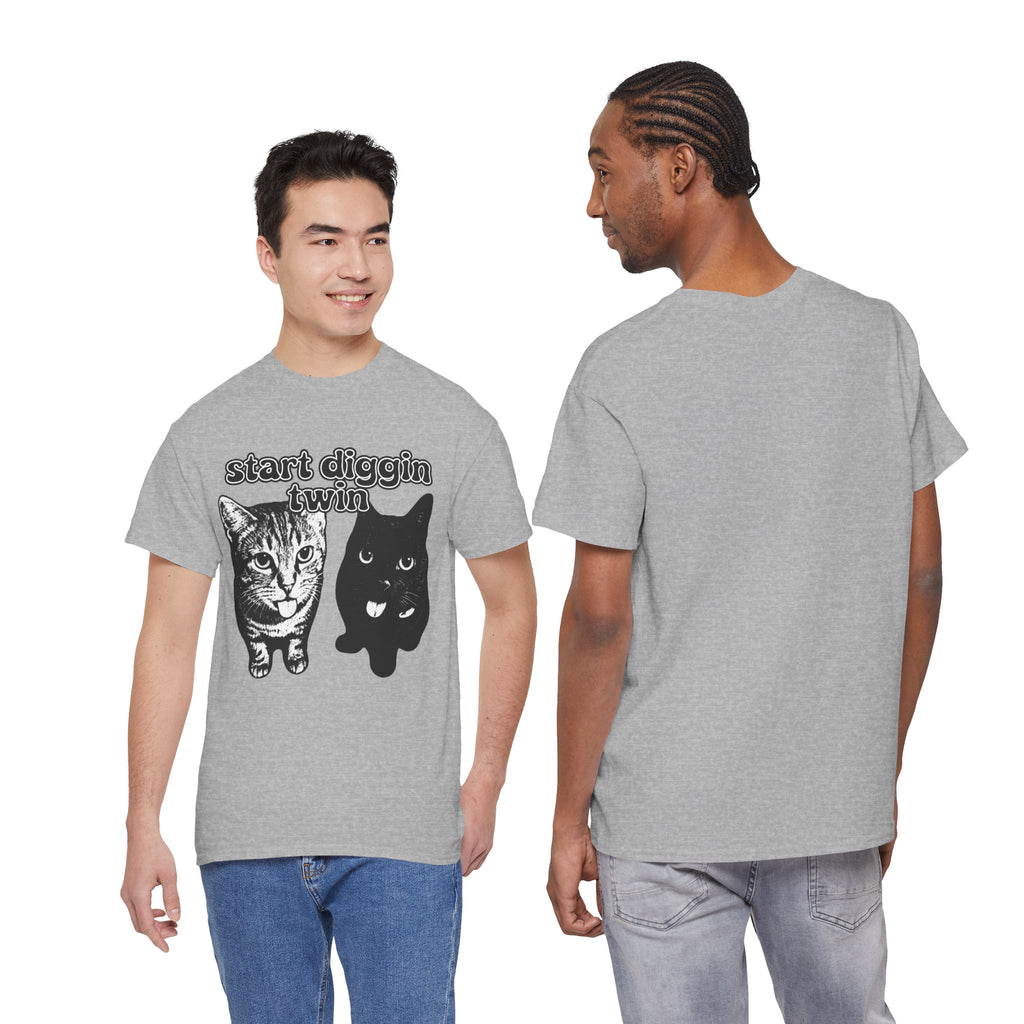"Start Digging Twin" Cat T-Shirt