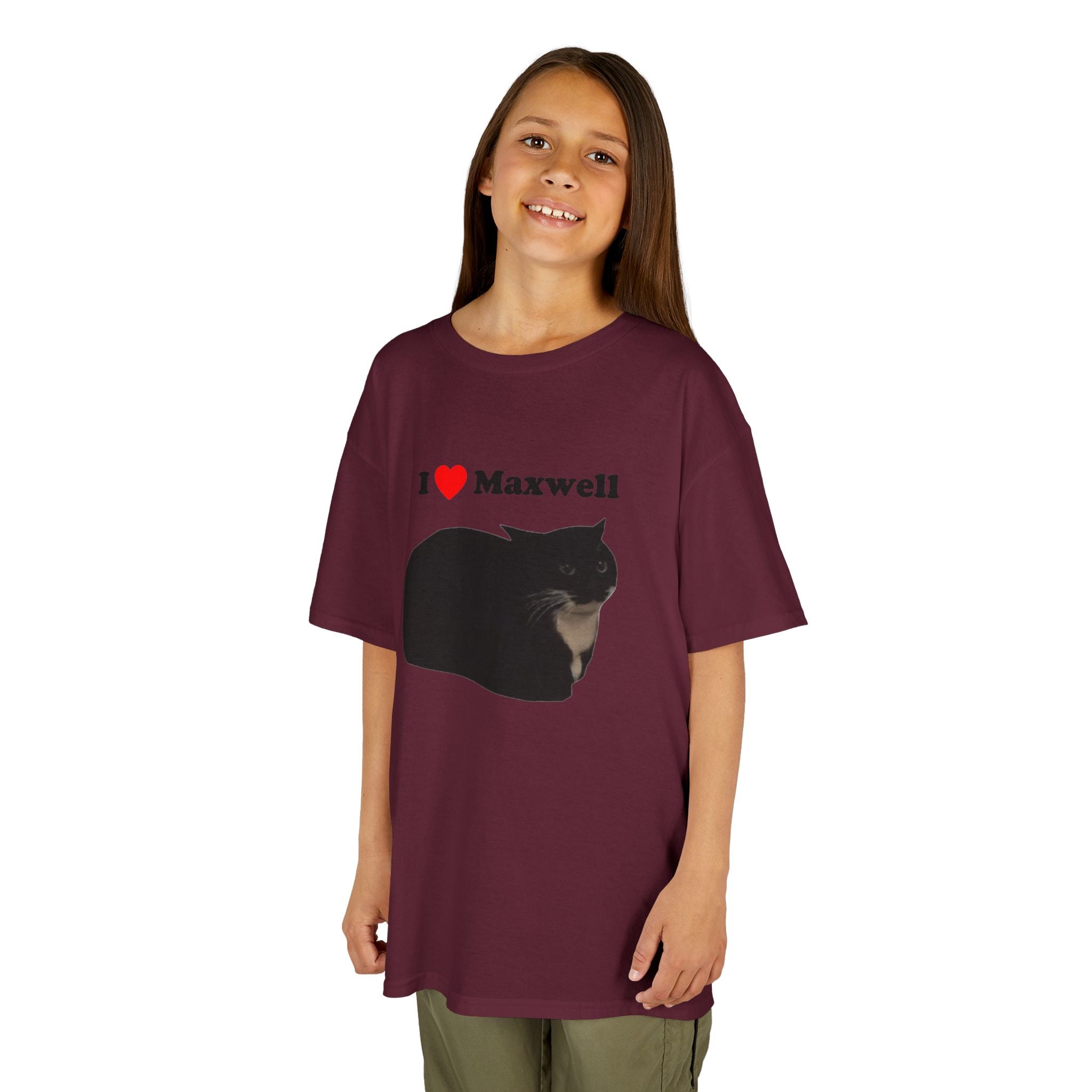 "I Love Maxwell" Spinning Cat Kids T-Shirt