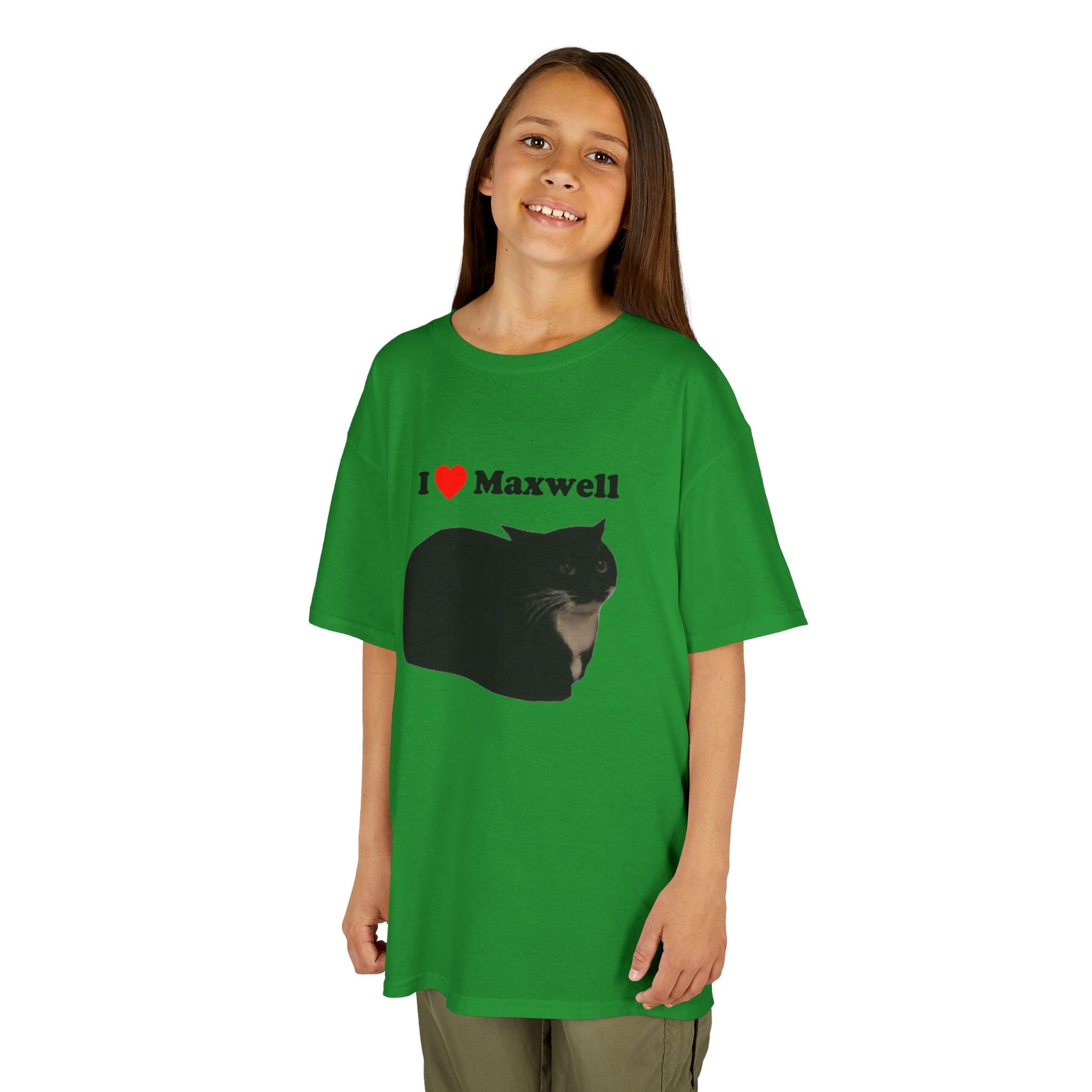 "I Love Maxwell" Spinning Cat Kids T-Shirt