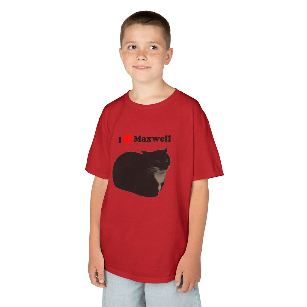 "I Love Maxwell" Spinning Cat Kids T-Shirt