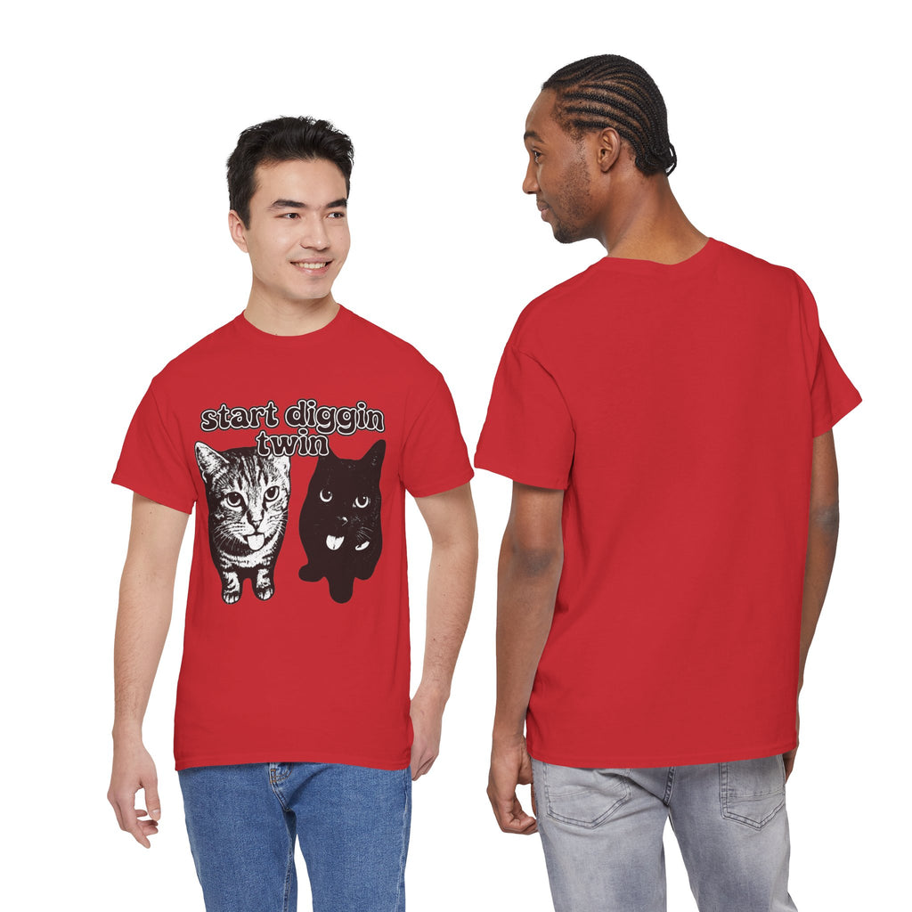 "Start Digging Twin" Cat T-Shirt