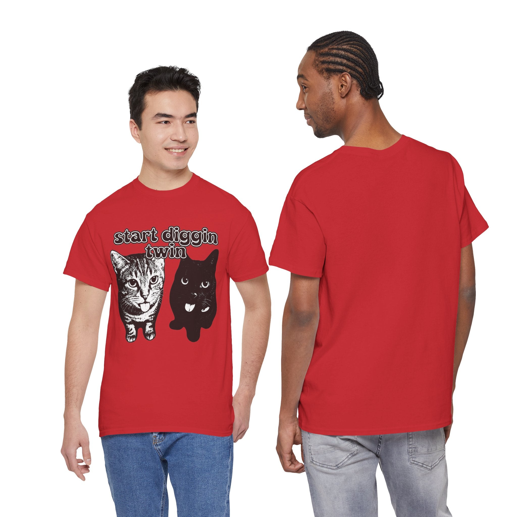 "Start Digging Twin" Cat T-Shirt