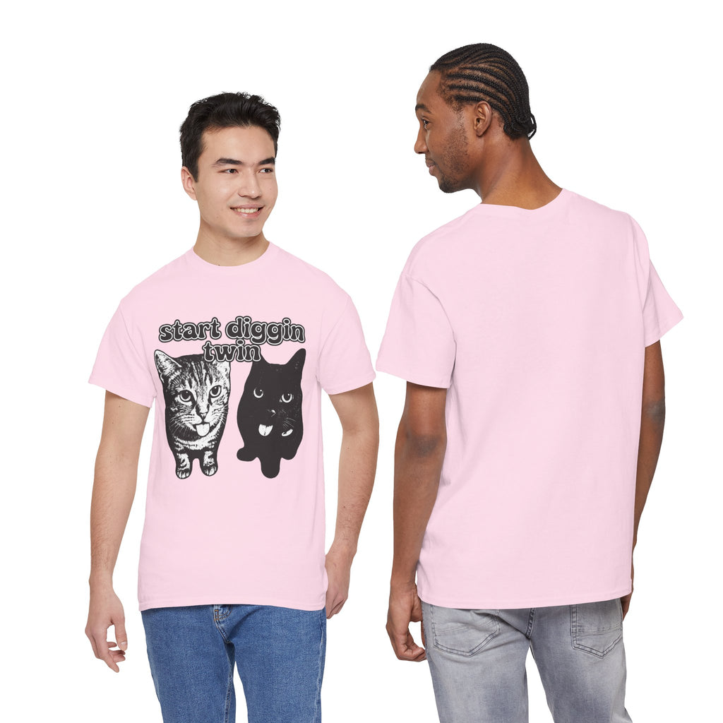 "Start Digging Twin" Cat T-Shirt
