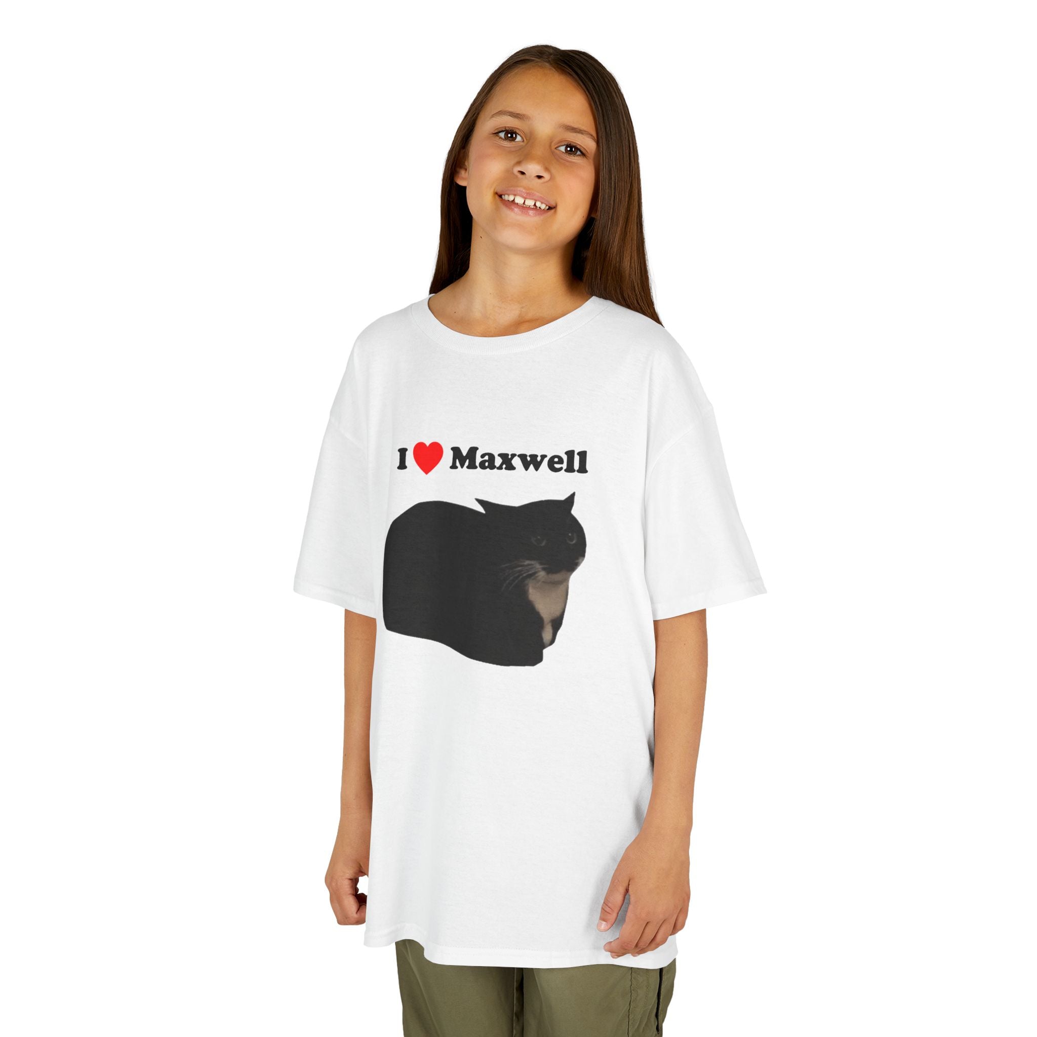 "I Love Maxwell" Spinning Cat Kids T-Shirt