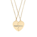 "Chopped" & "Unc" Engraved Matching Heart Necklace Set