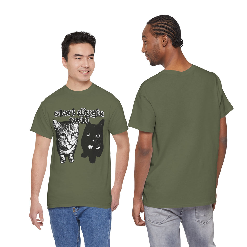 "Start Digging Twin" Cat T-Shirt