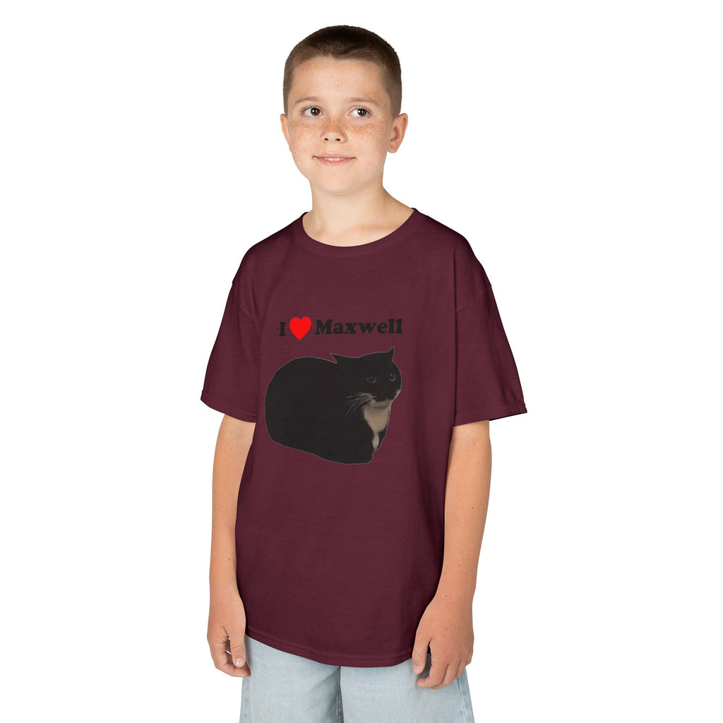 "I Love Maxwell" Spinning Cat Kids T-Shirt