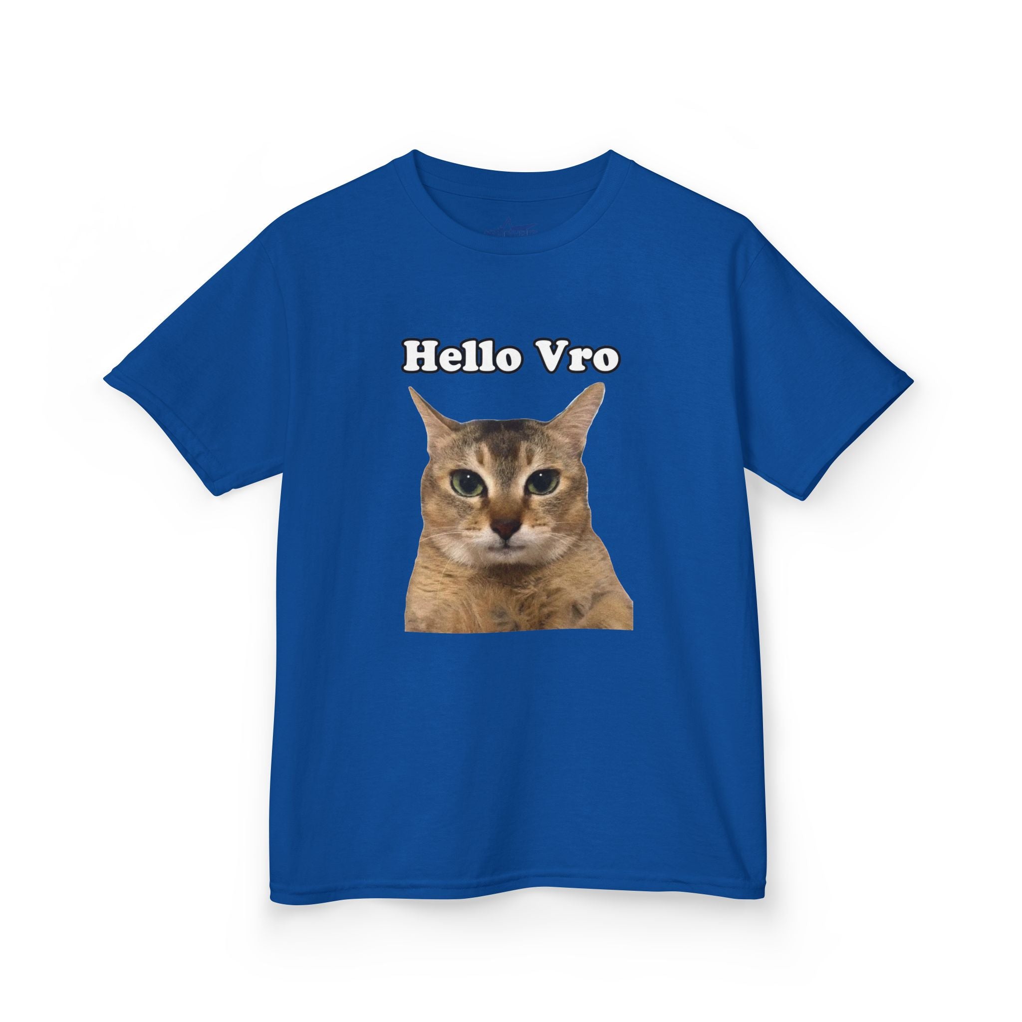 "Hello Vro" Mei Mei Cat Kids T‑Shirt