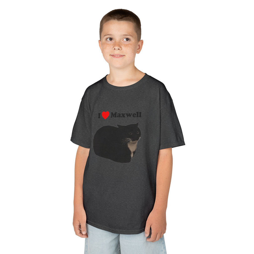 "I Love Maxwell" Spinning Cat Kids T-Shirt