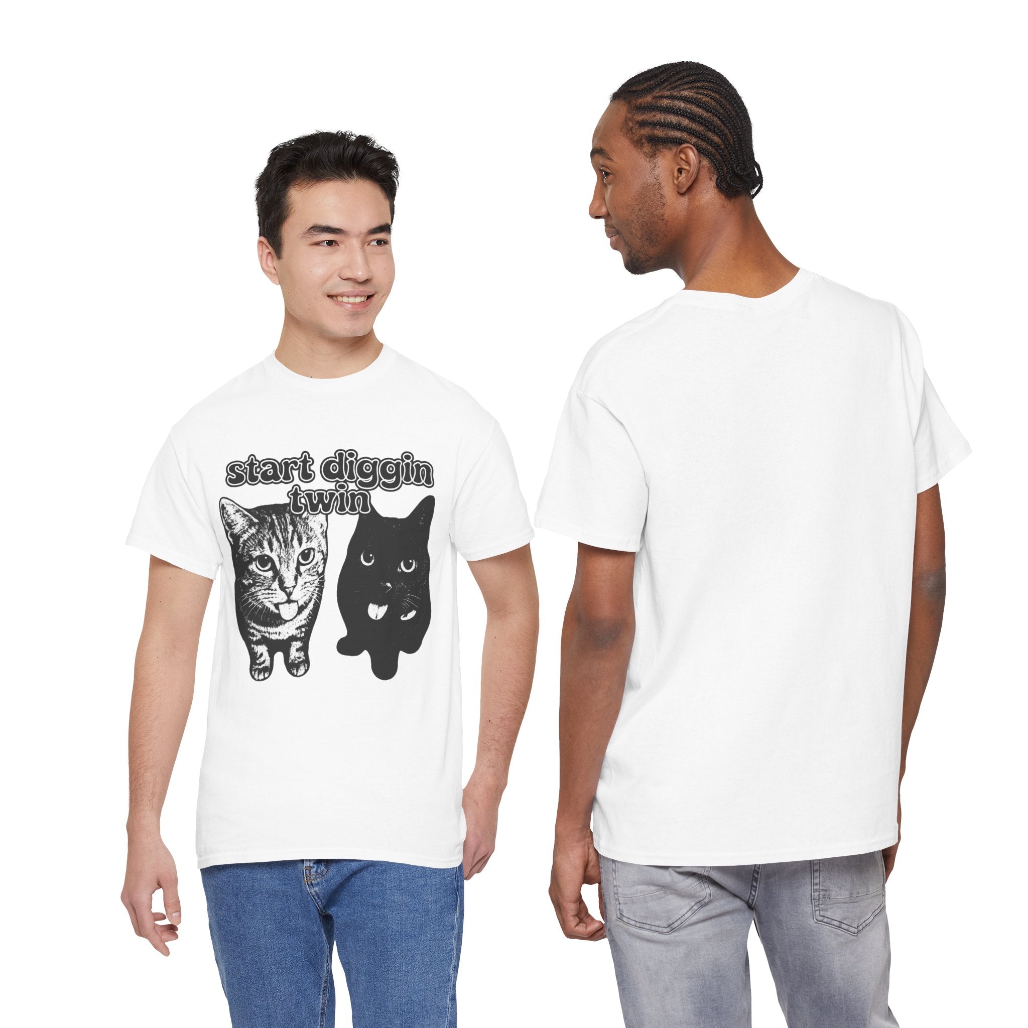 "Start Digging Twin" Cat T-Shirt