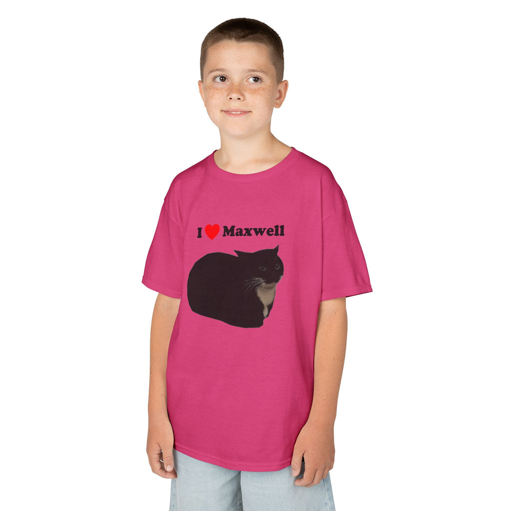 "I Love Maxwell" Spinning Cat Kids T-Shirt