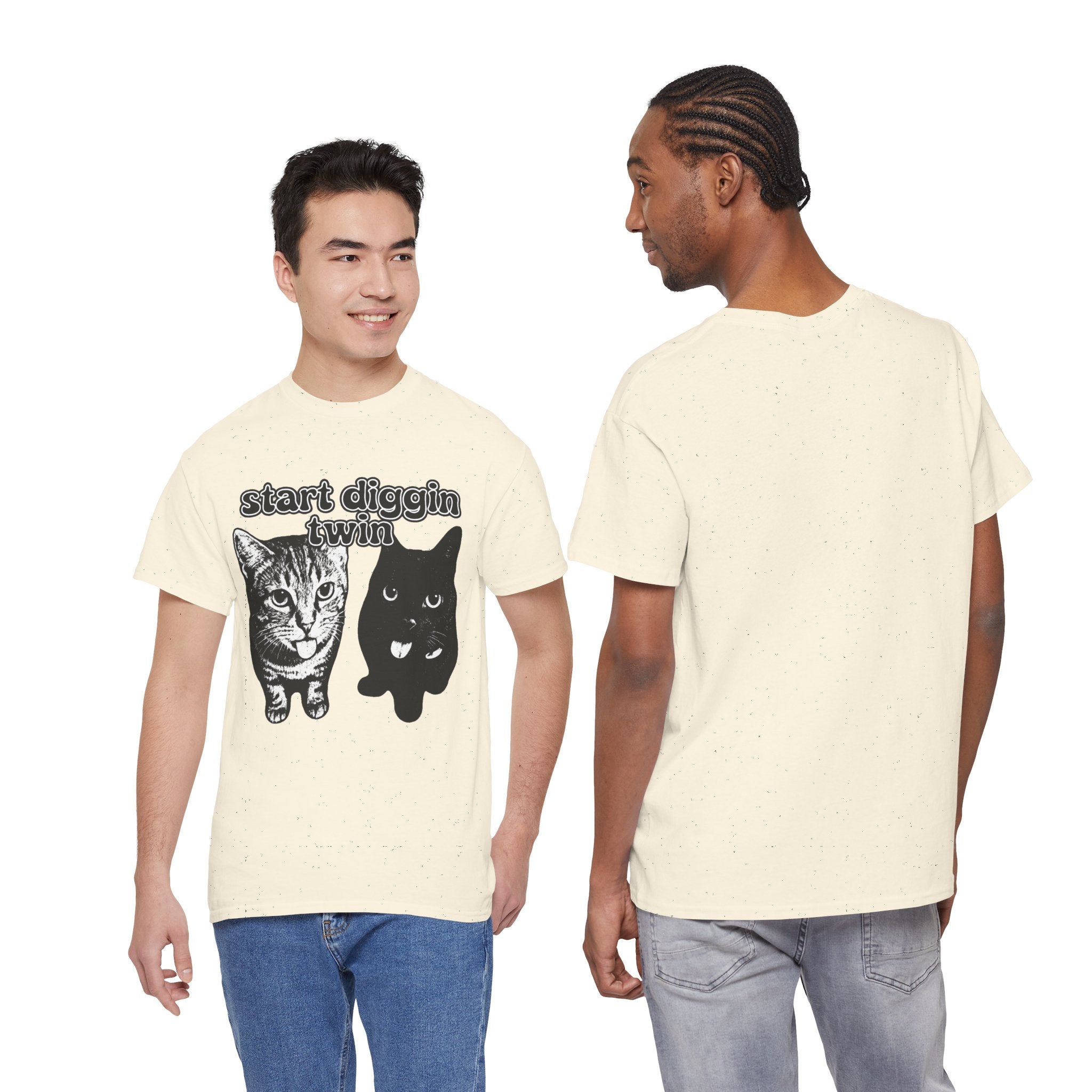 "Start Digging Twin" Cat T-Shirt
