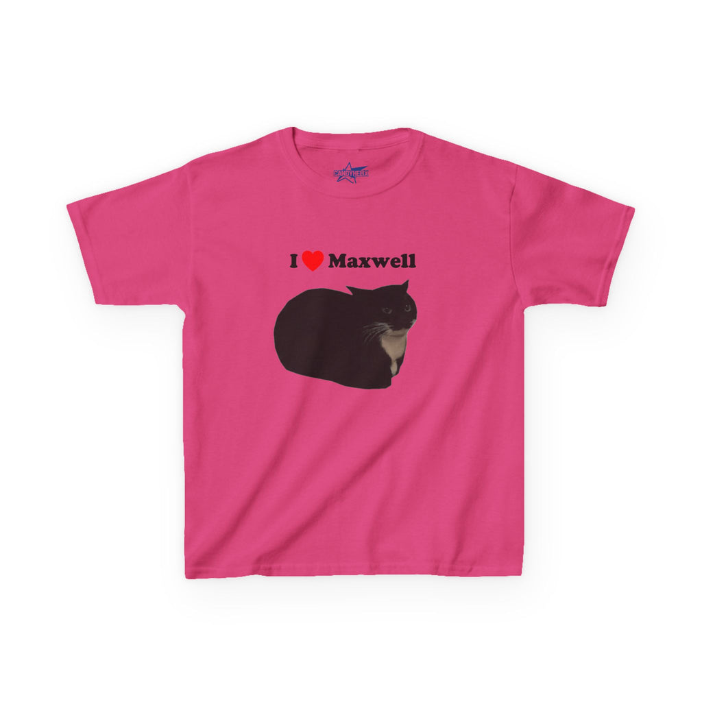 "I Love Maxwell" Spinning Cat Kids T-Shirt