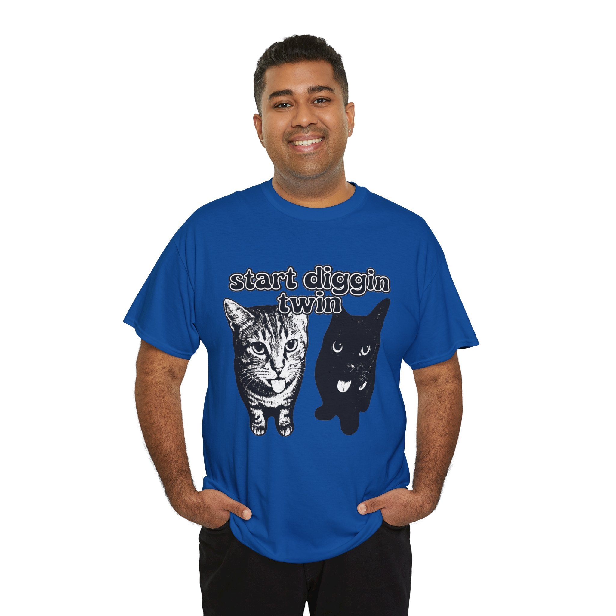 "Start Digging Twin" Cat T-Shirt