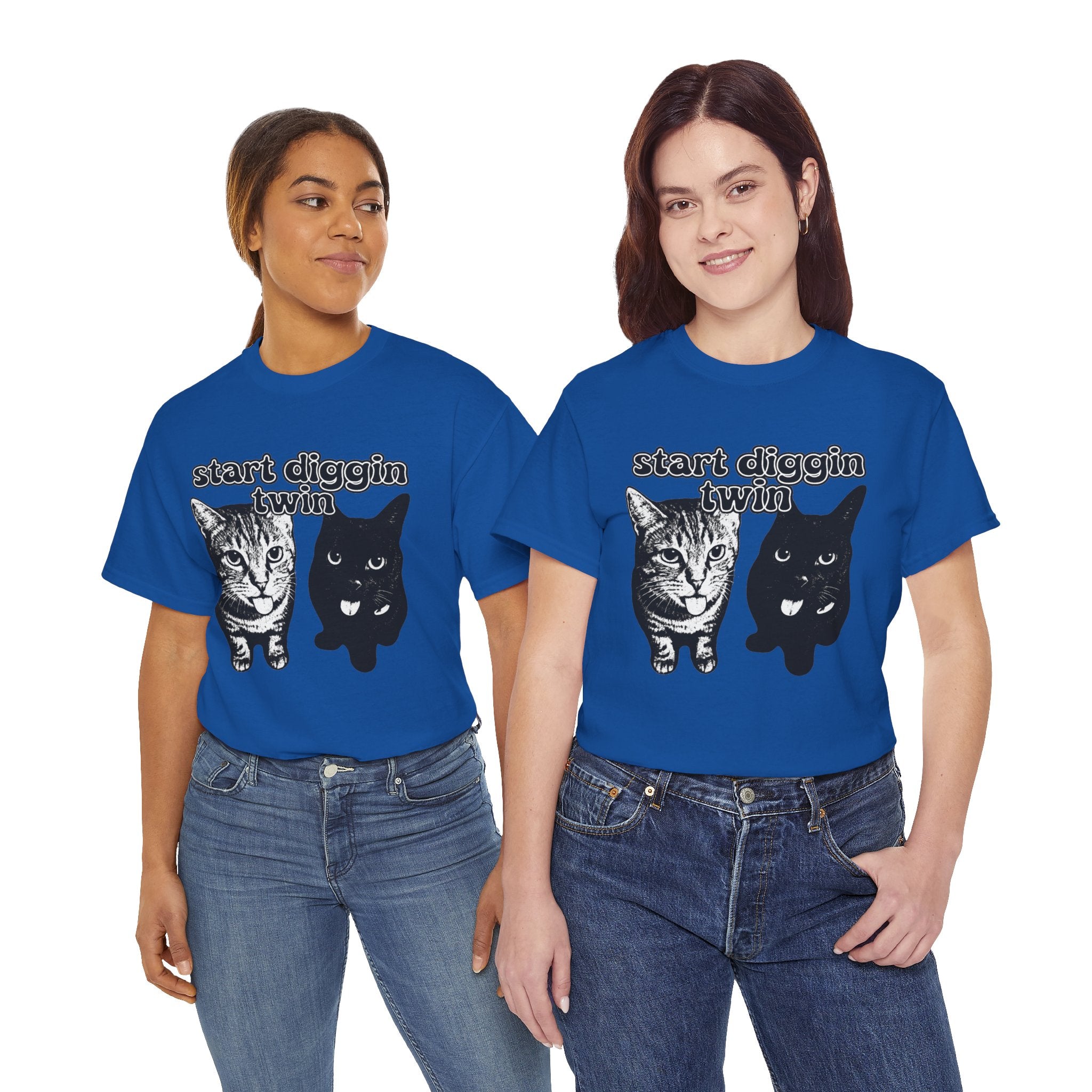 "Start Digging Twin" Cat T-Shirt