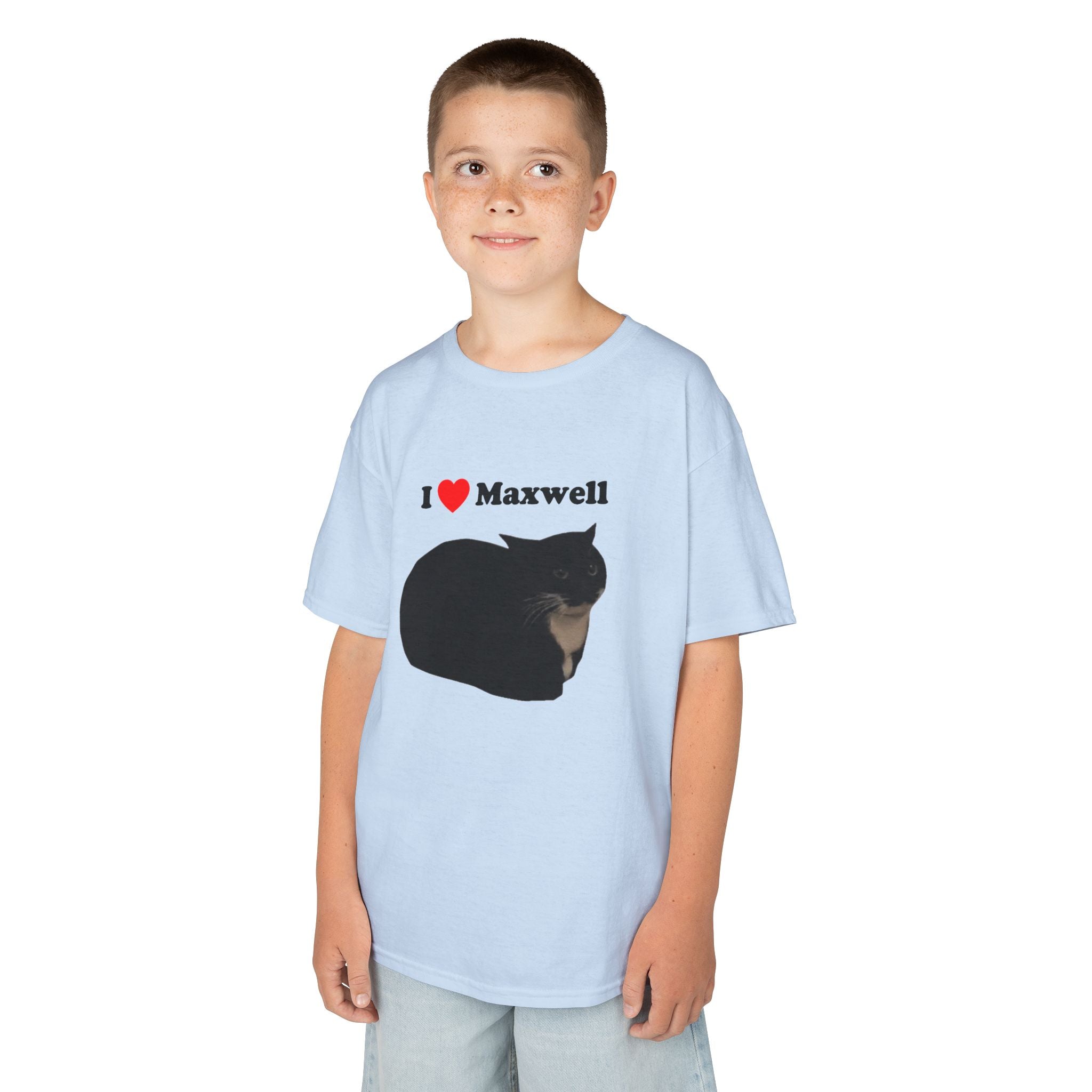 "I Love Maxwell" Spinning Cat Kids T-Shirt