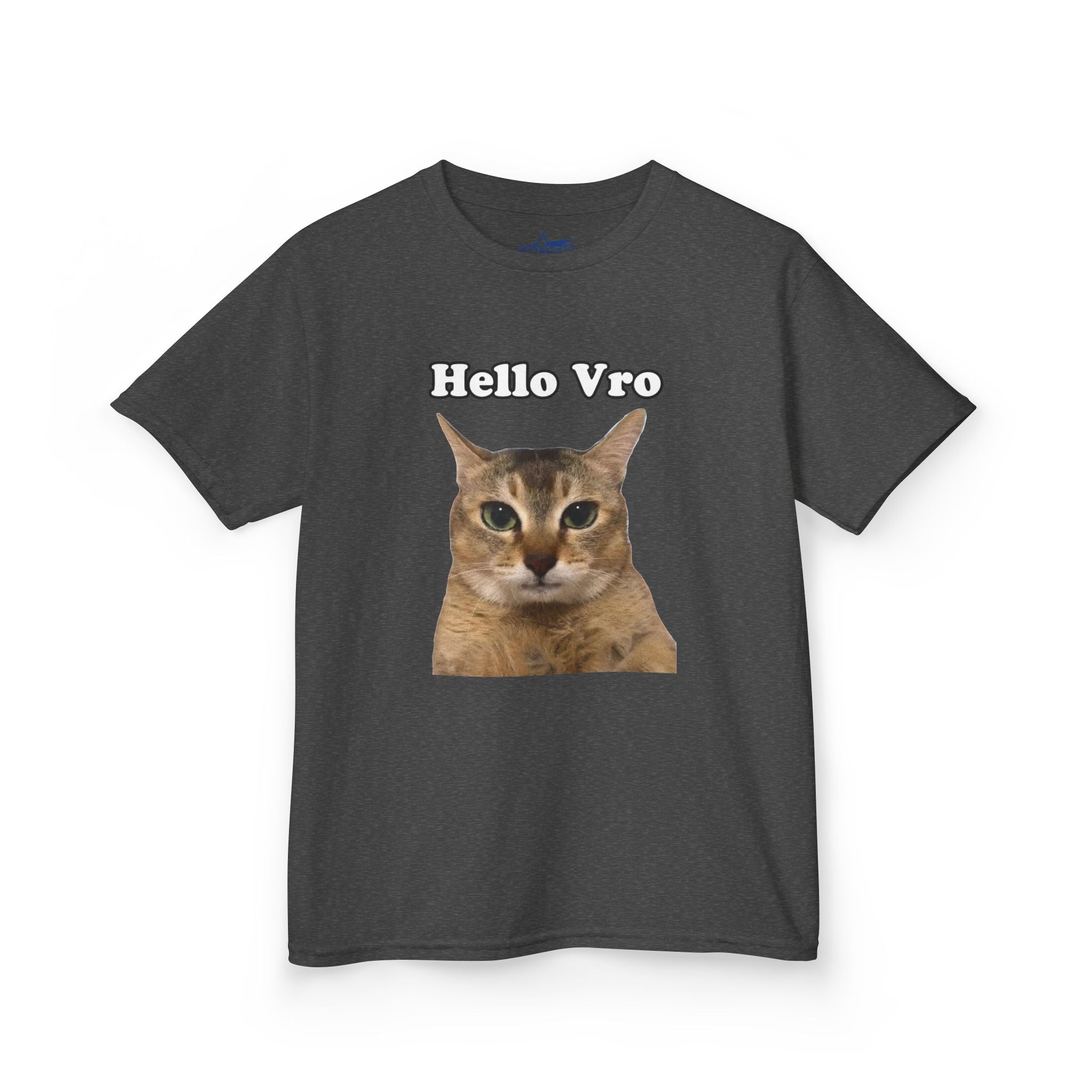 "Hello Vro" Mei Mei Cat Kids T‑Shirt