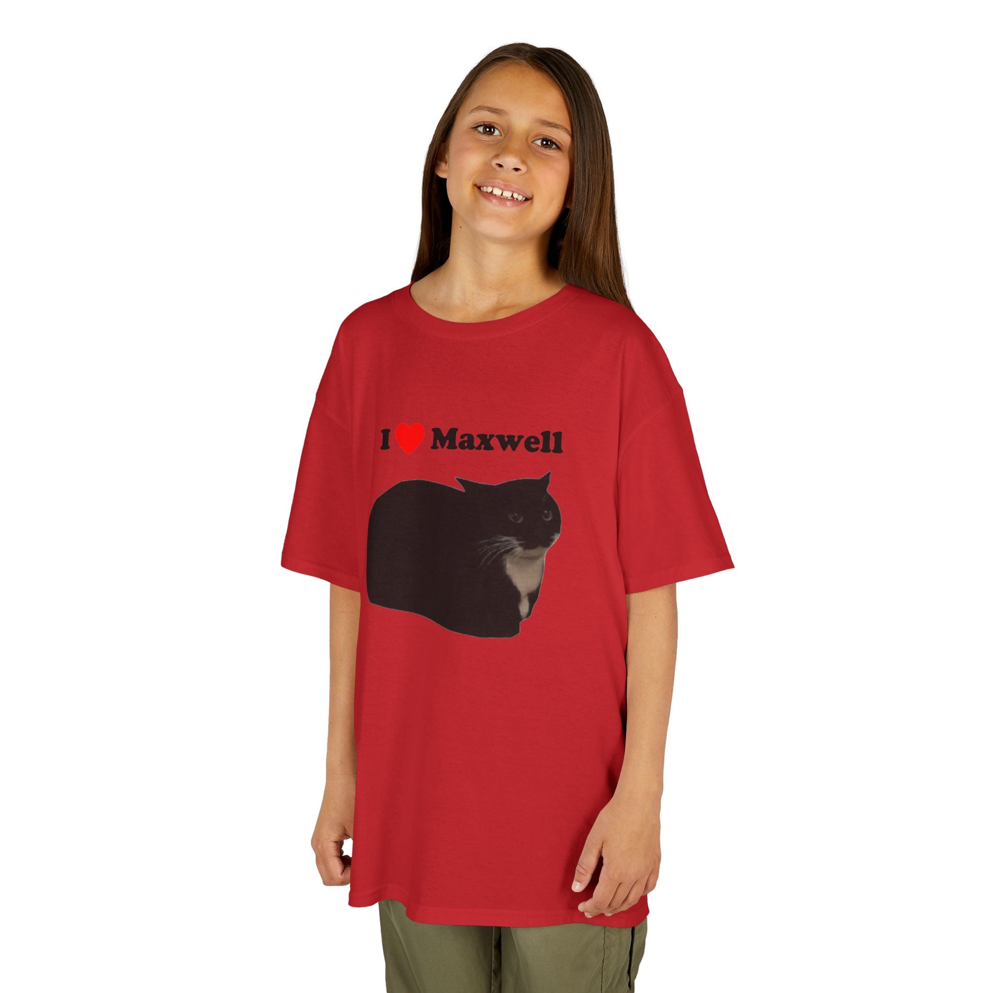 "I Love Maxwell" Spinning Cat Kids T-Shirt
