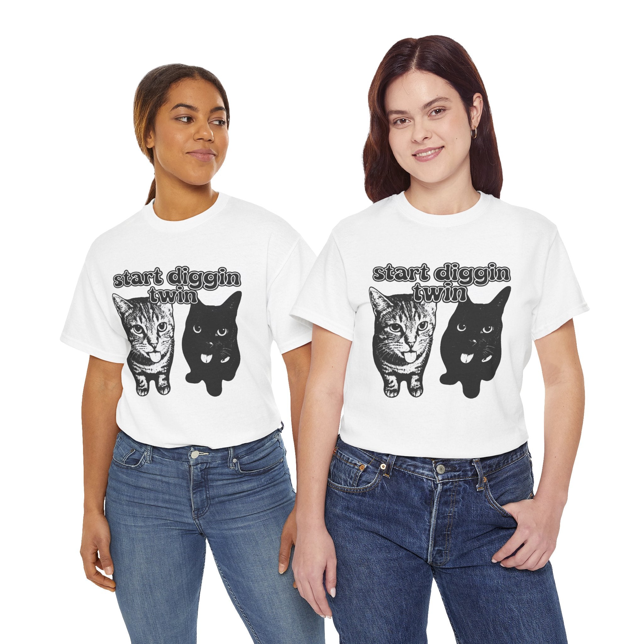 "Start Digging Twin" Cat T-Shirt