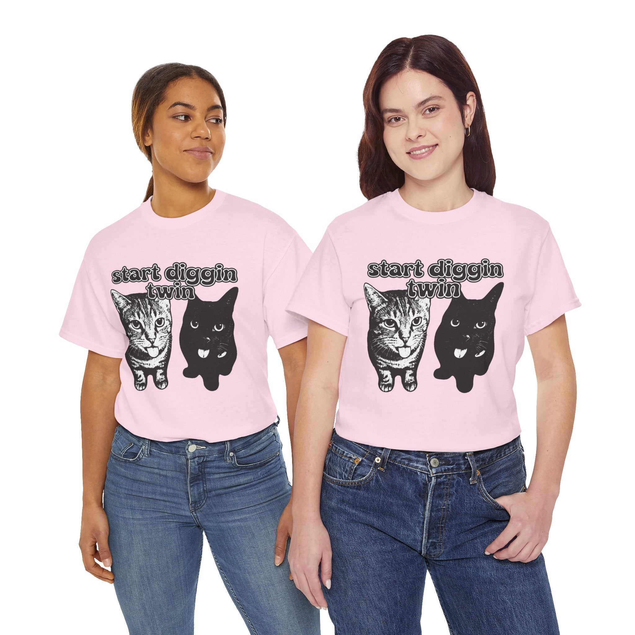 "Start Digging Twin" Cat T-Shirt