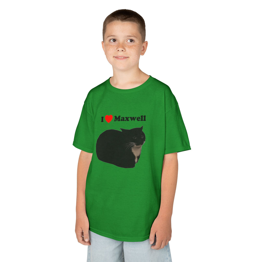 "I Love Maxwell" Spinning Cat Kids T-Shirt