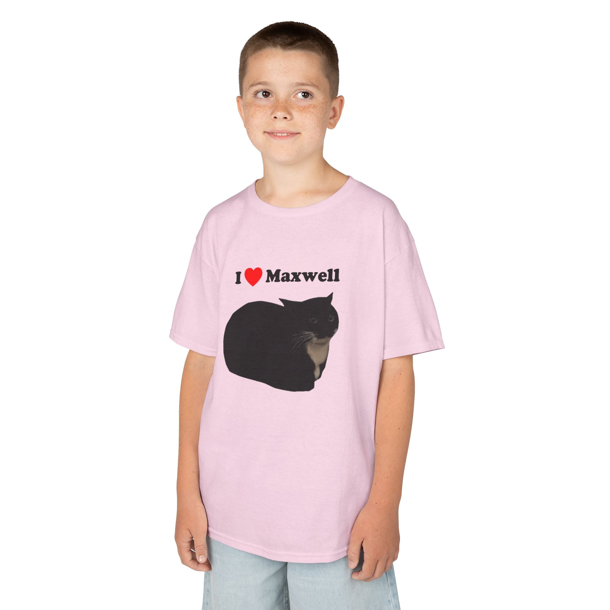 "I Love Maxwell" Spinning Cat Kids T-Shirt