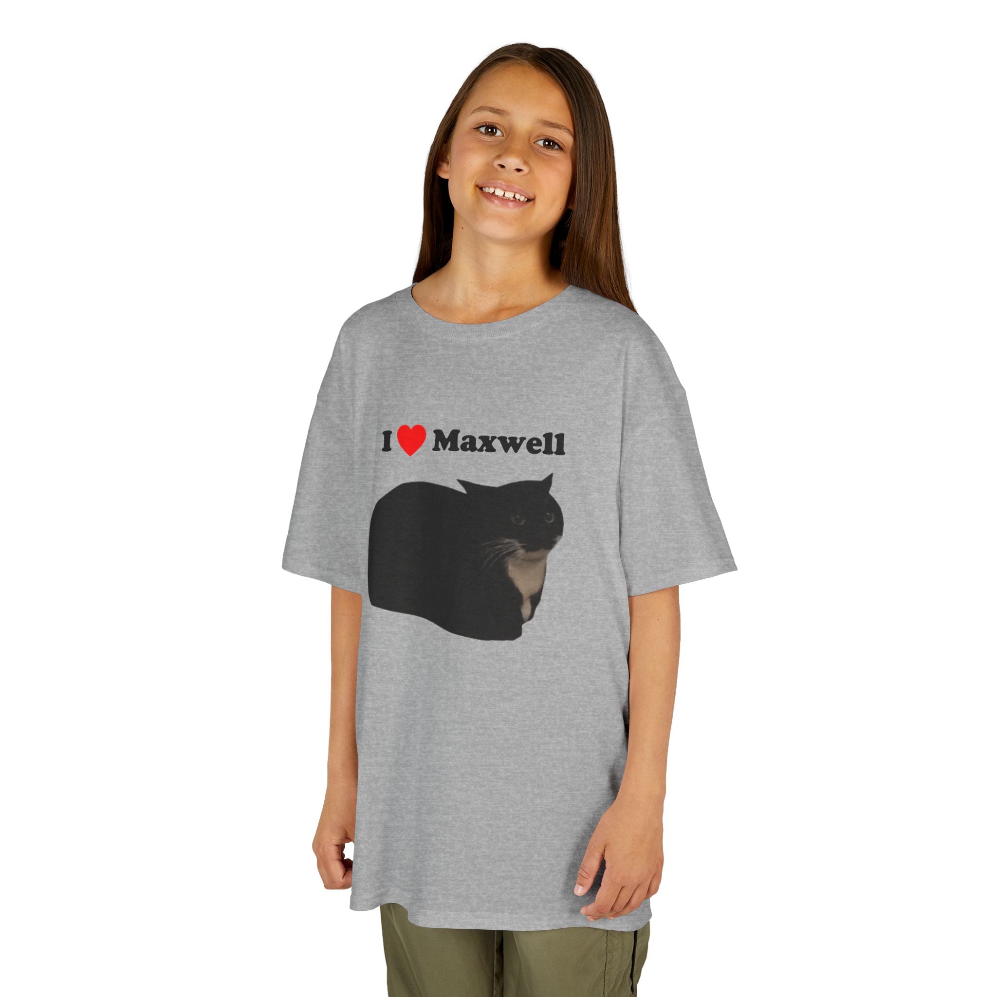 "I Love Maxwell" Spinning Cat Kids T-Shirt