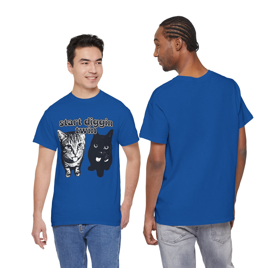 "Start Digging Twin" Cat T-Shirt