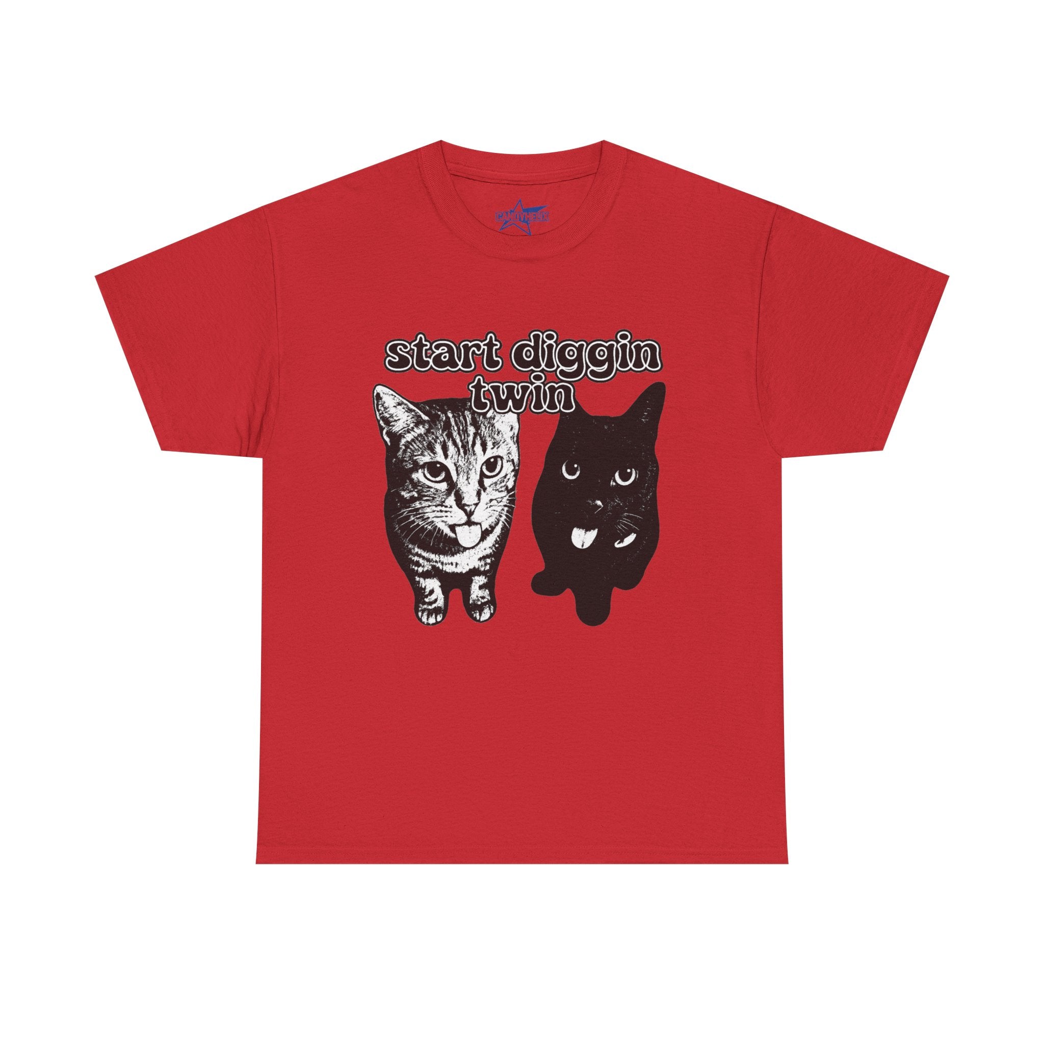 "Start Digging Twin" Cat T-Shirt