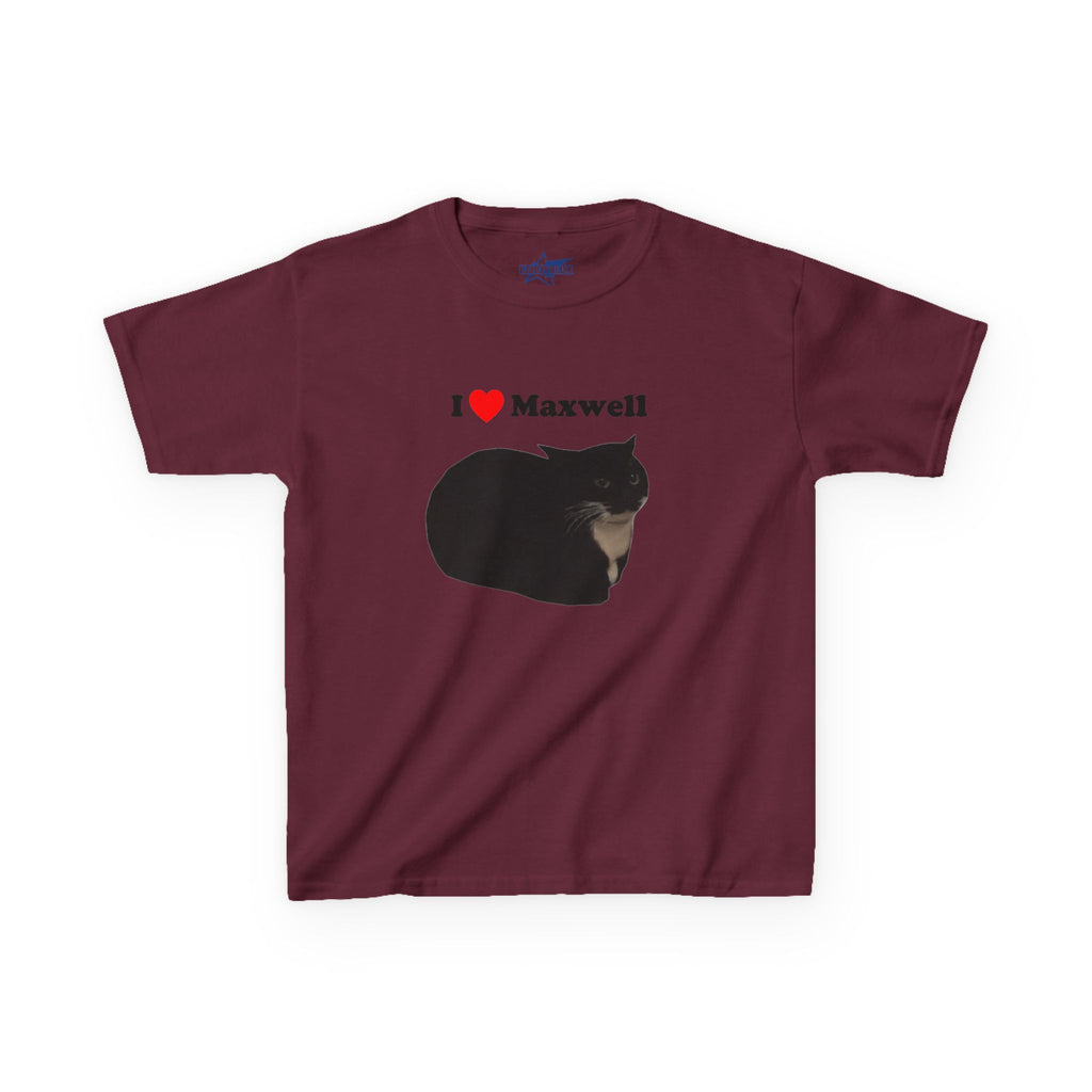 "I Love Maxwell" Spinning Cat Kids T-Shirt
