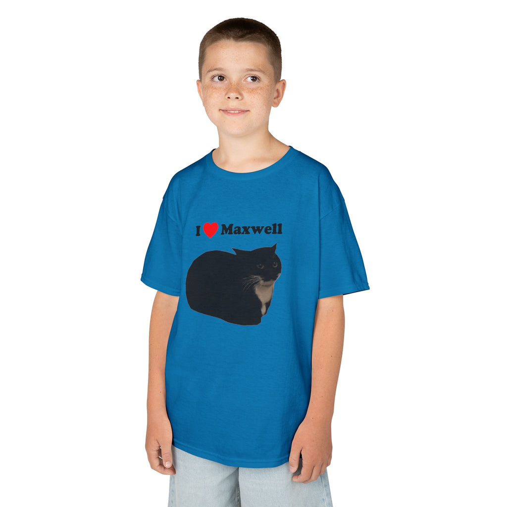 "I Love Maxwell" Spinning Cat Kids T-Shirt