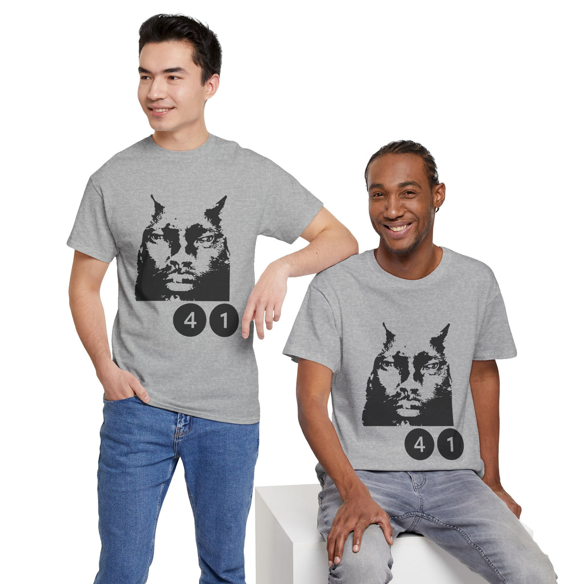 "41" Mogger Cat T-Shirt