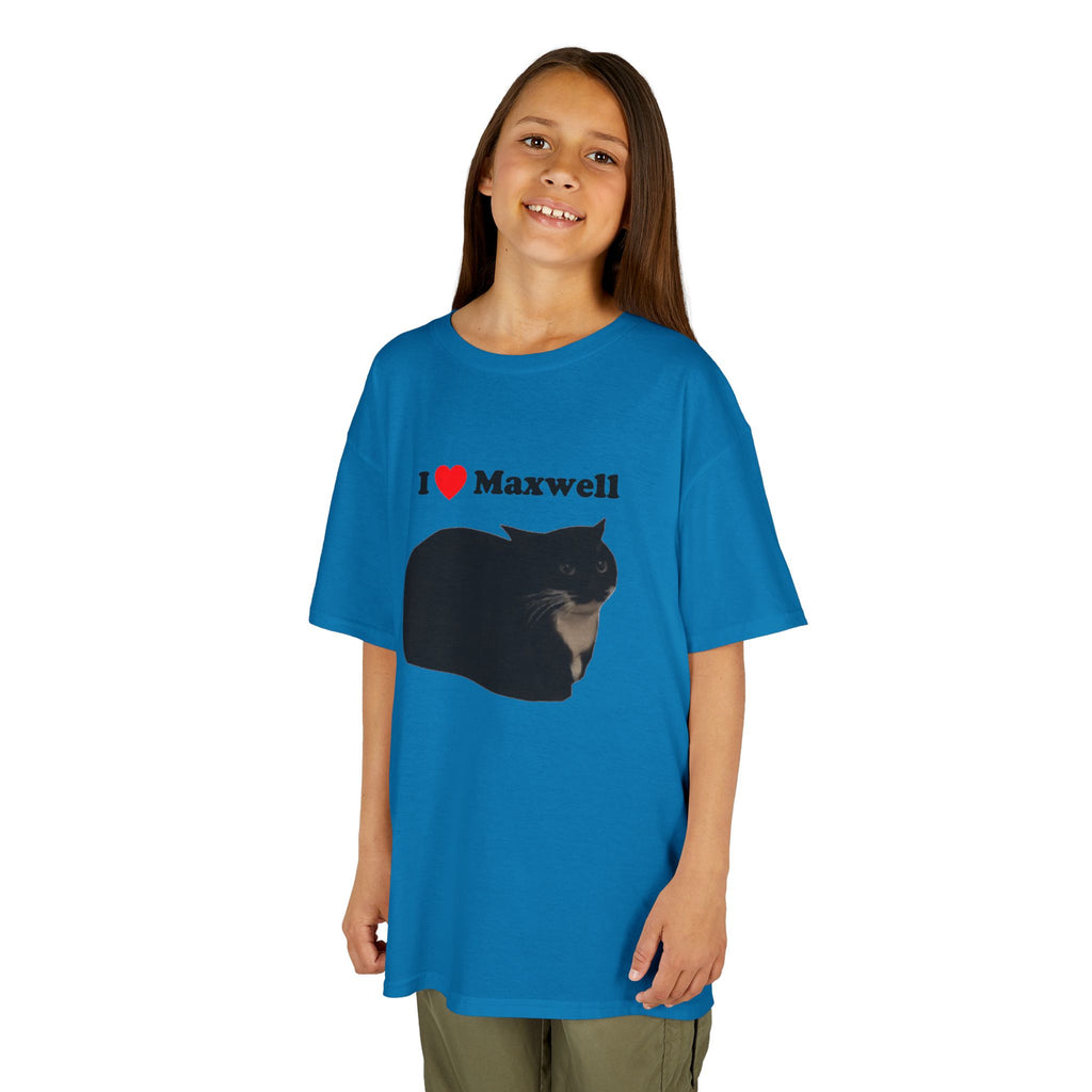 "I Love Maxwell" Spinning Cat Kids T-Shirt