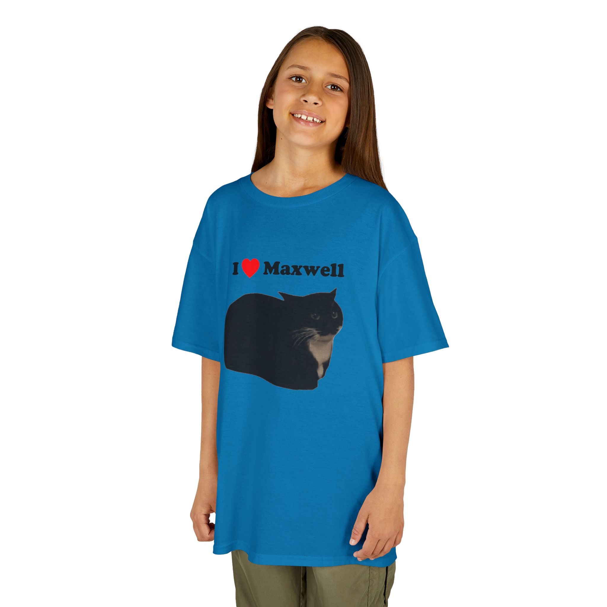 "I Love Maxwell" Spinning Cat Kids T-Shirt