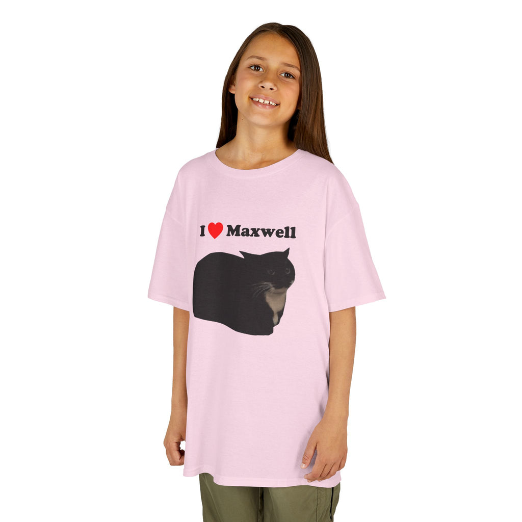 "I Love Maxwell" Spinning Cat Kids T-Shirt
