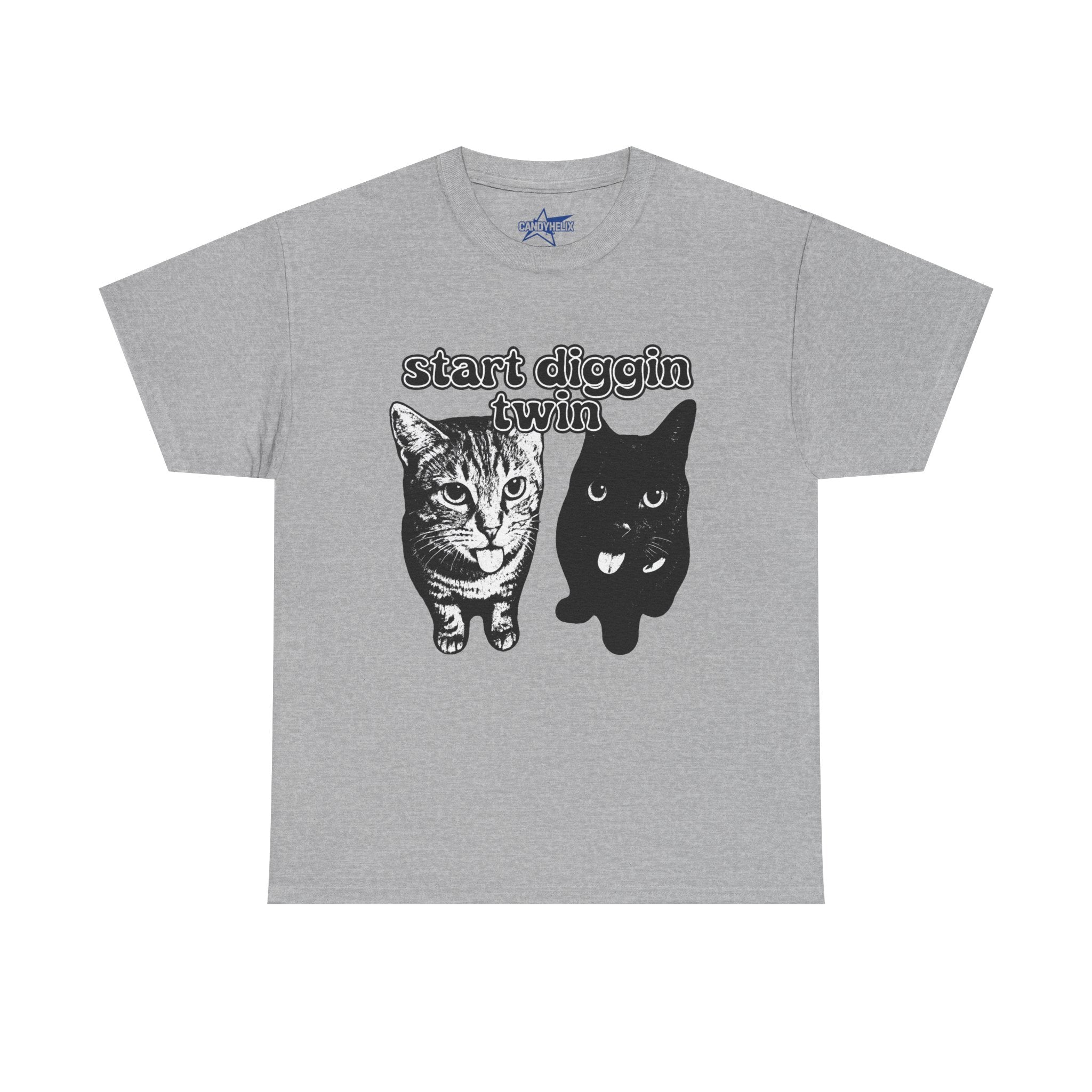 "Start Digging Twin" Cat T-Shirt
