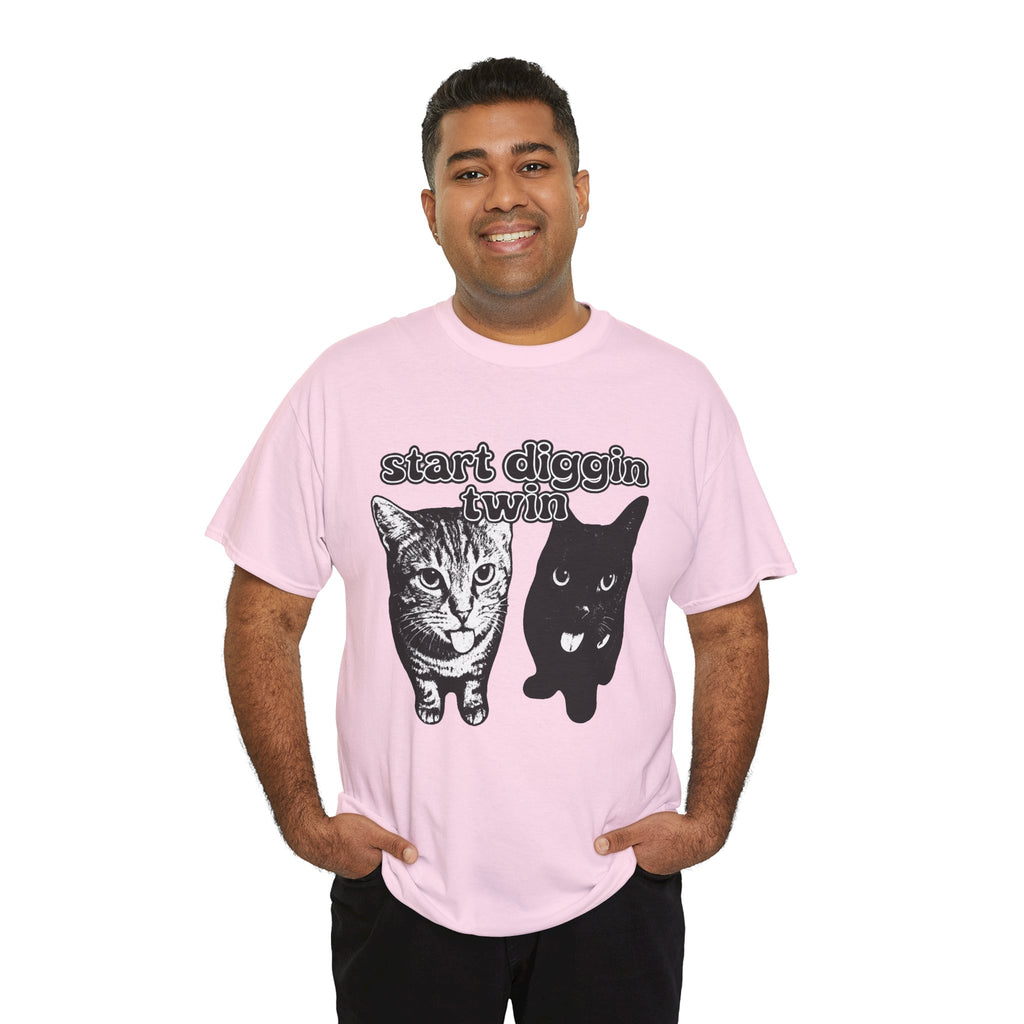 "Start Digging Twin" Cat T-Shirt