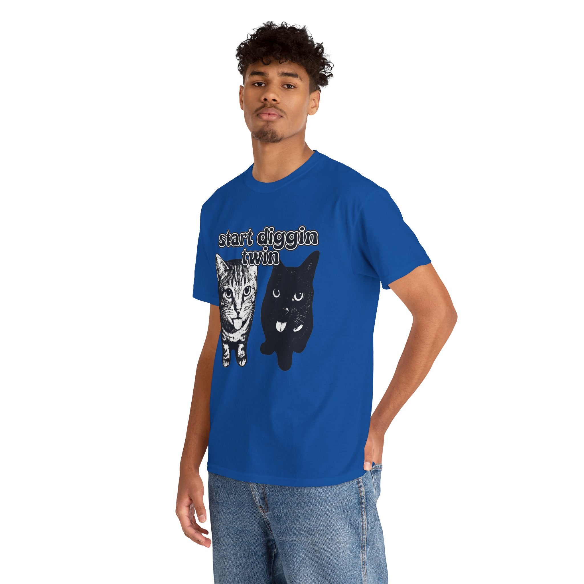"Start Digging Twin" Cat T-Shirt