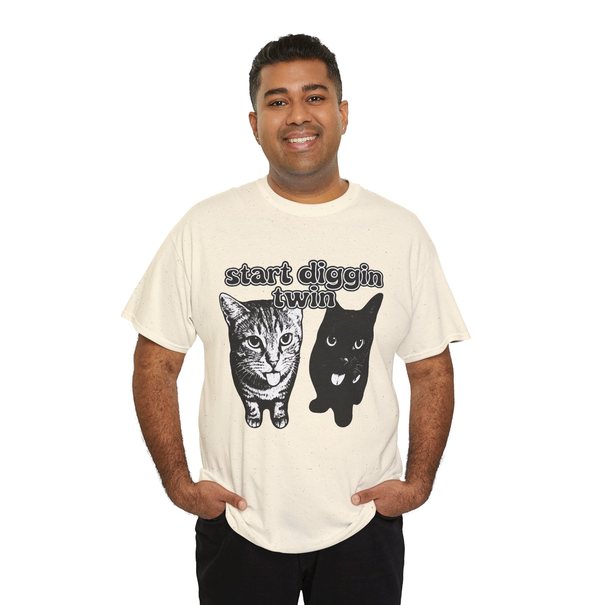"Start Digging Twin" Cat T-Shirt