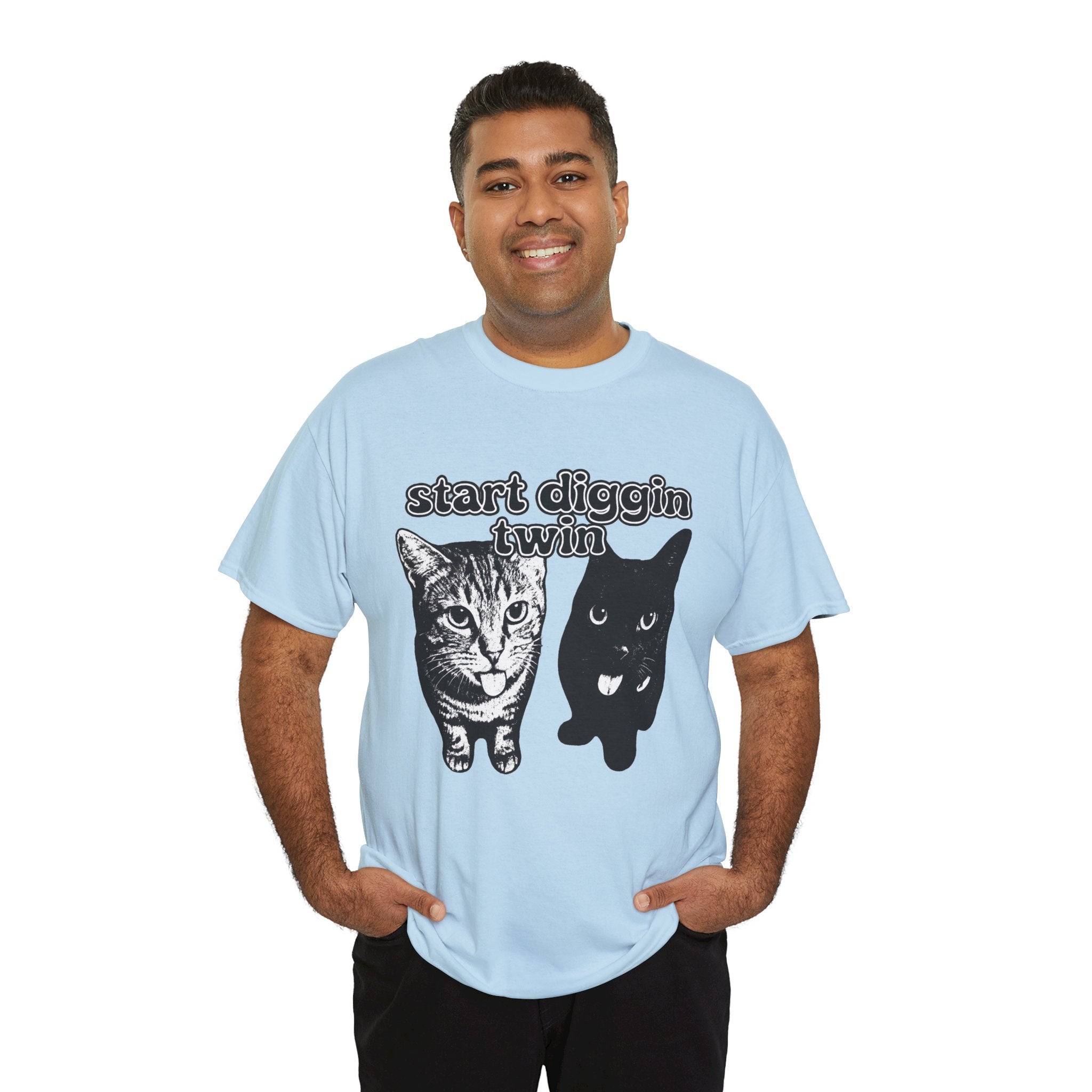 "Start Digging Twin" Cat T-Shirt