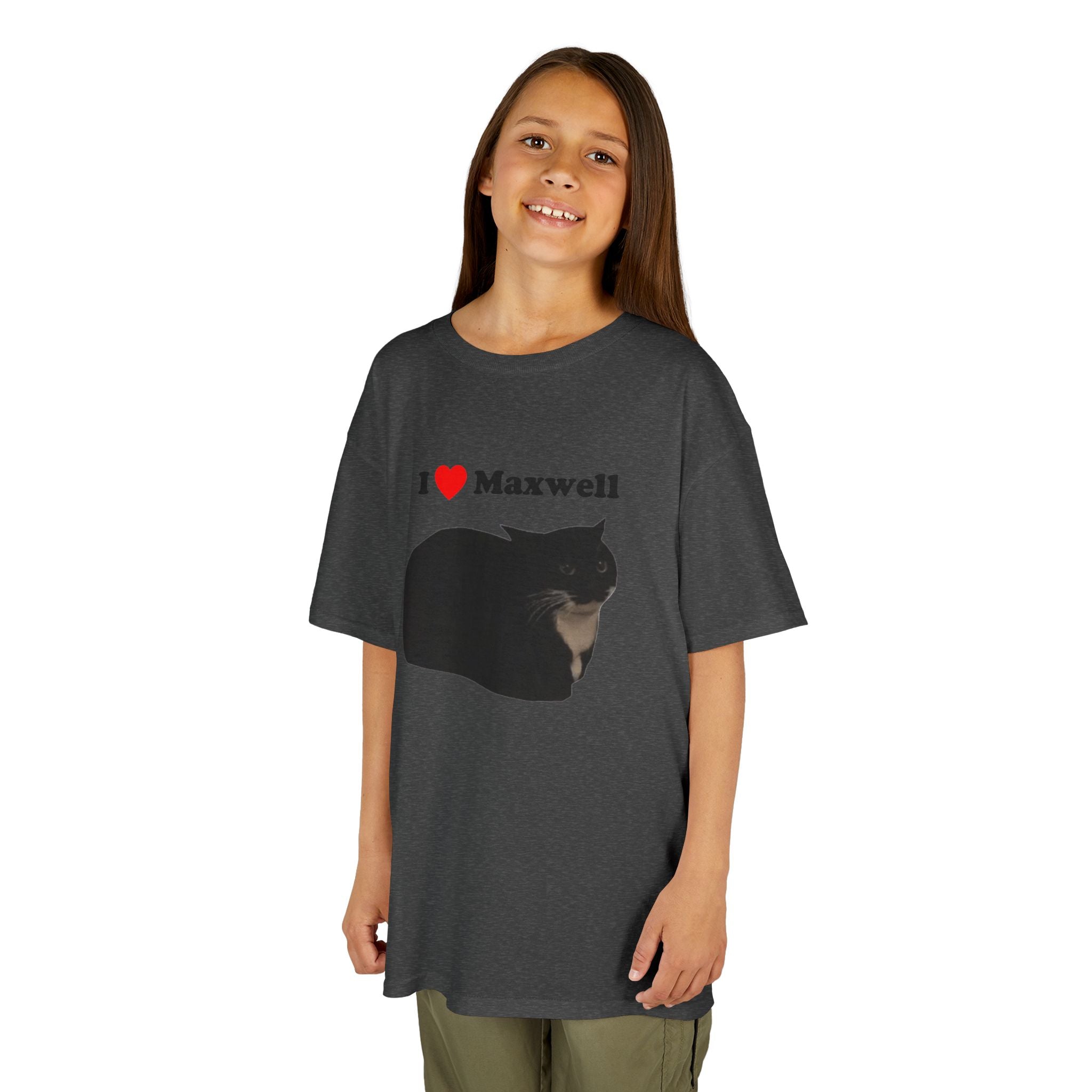 "I Love Maxwell" Spinning Cat Kids T-Shirt