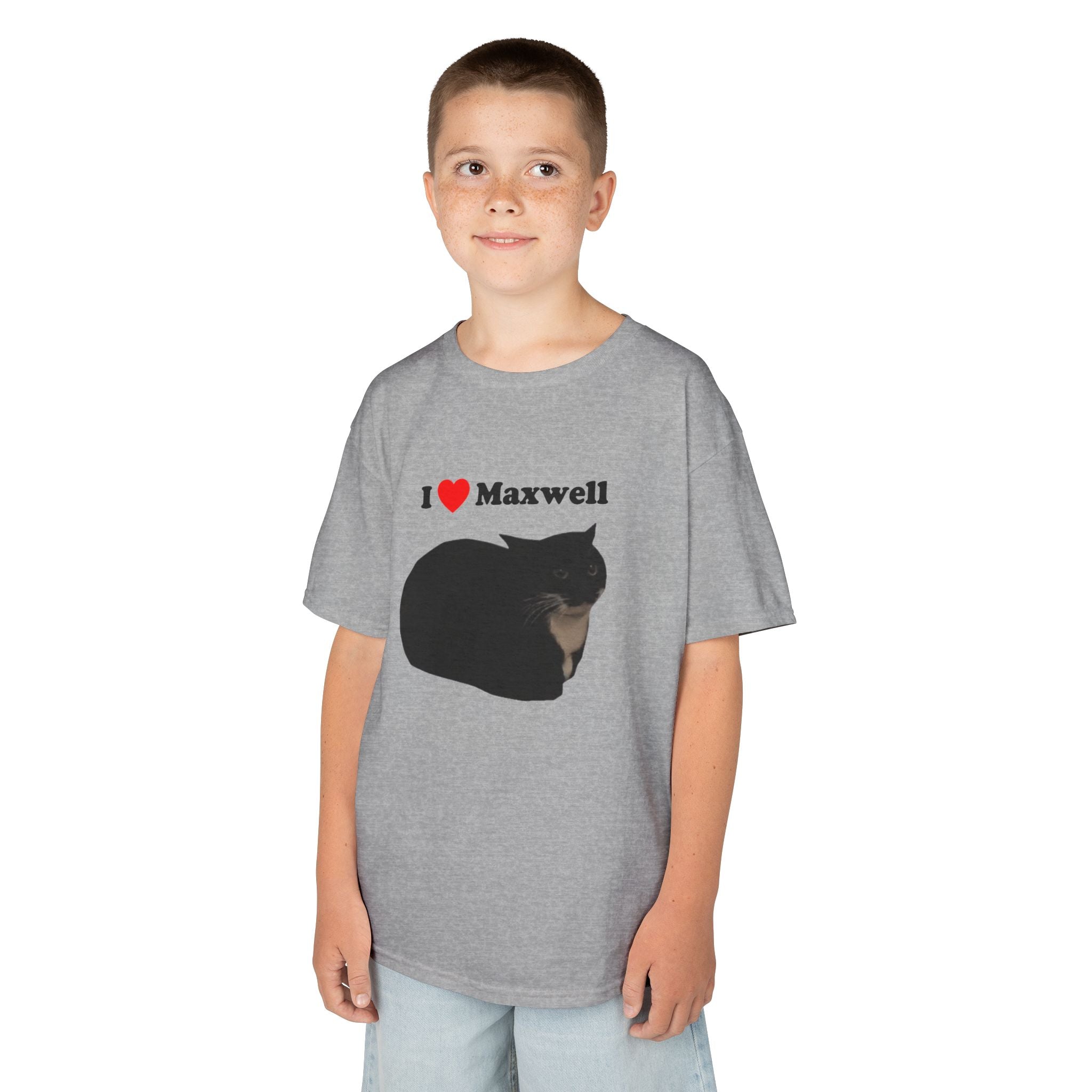 "I Love Maxwell" Spinning Cat Kids T-Shirt