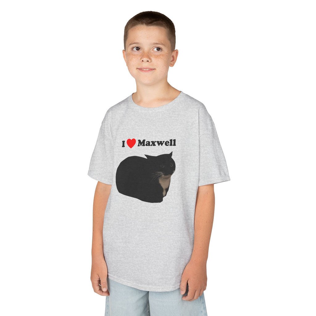 "I Love Maxwell" Spinning Cat Kids T-Shirt