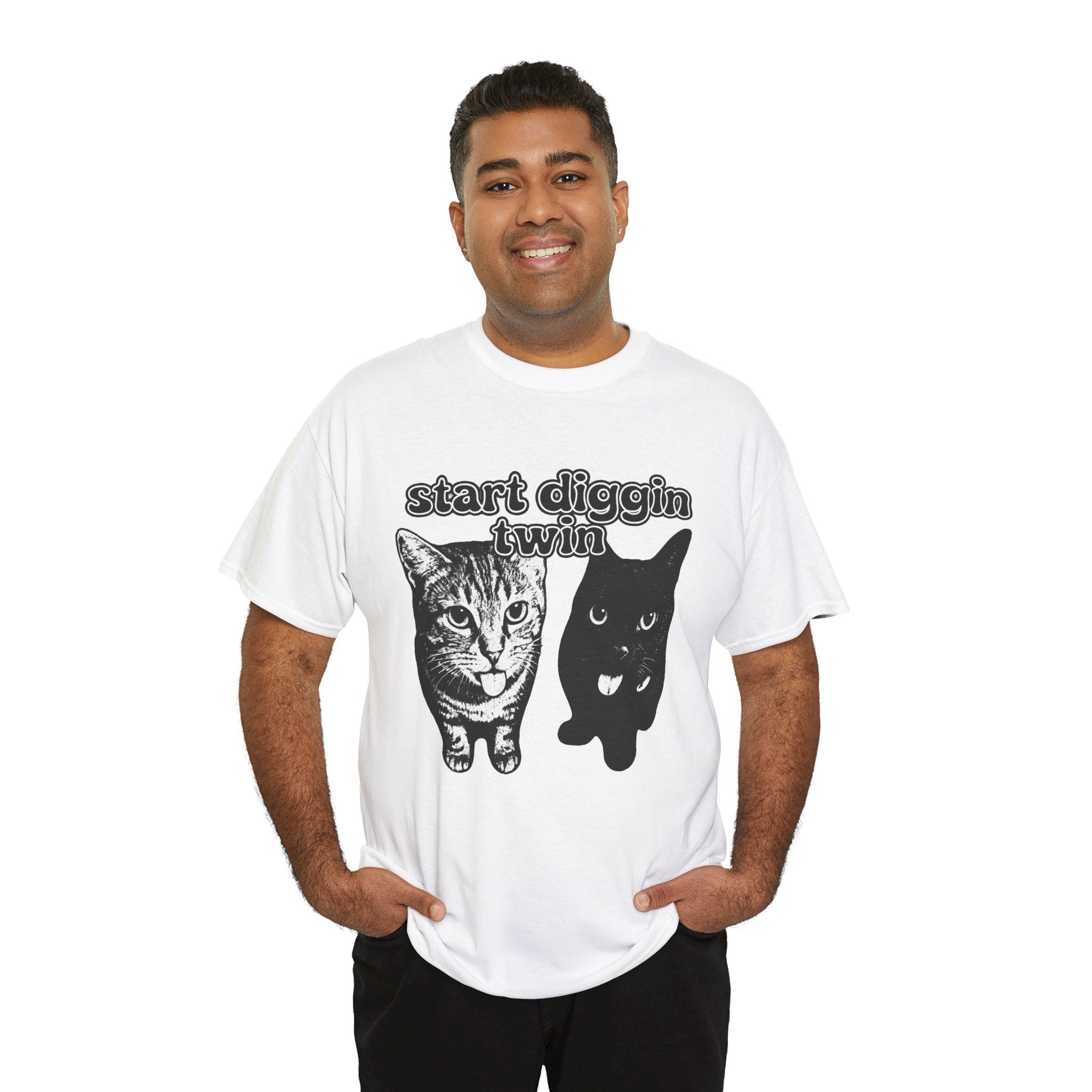 "Start Digging Twin" Cat T-Shirt